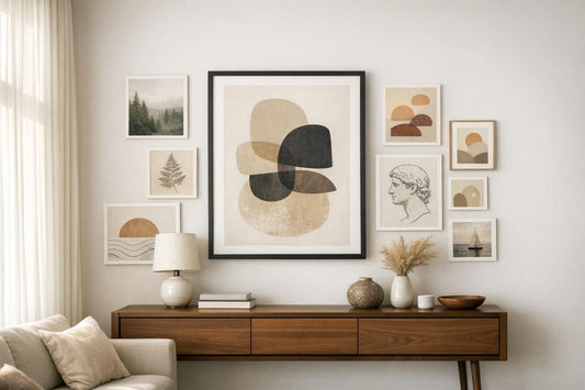 How to Mix Sizes When Layering Art Prints