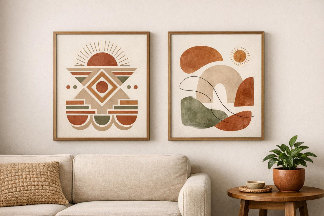 Symmetry vs. Asymmetry in Boho Art