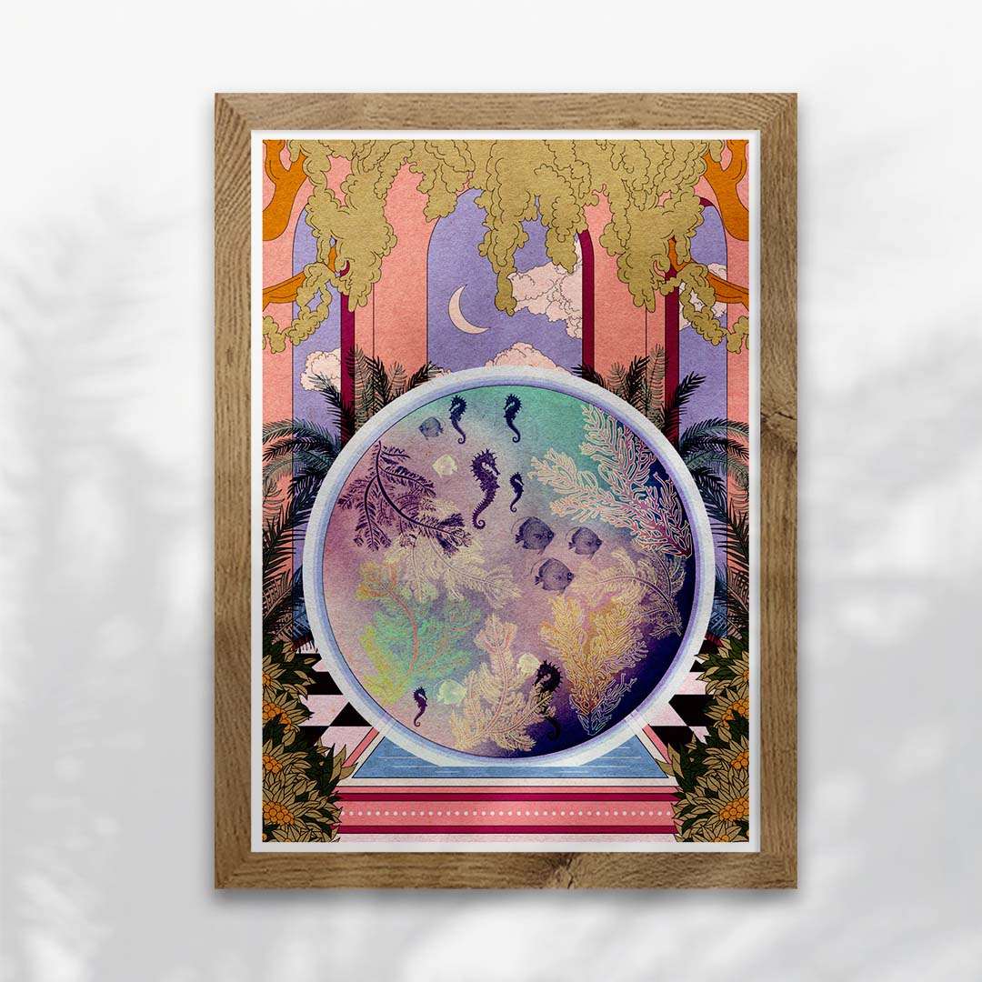 Aqua Palace Art Print