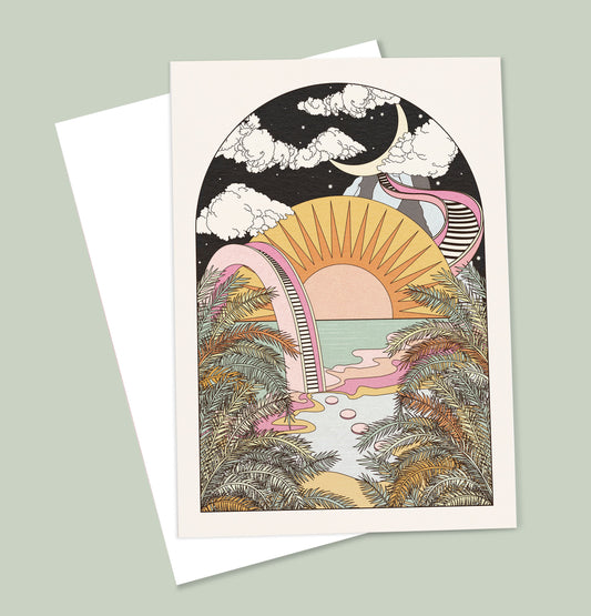 'Best View' Greetings Card