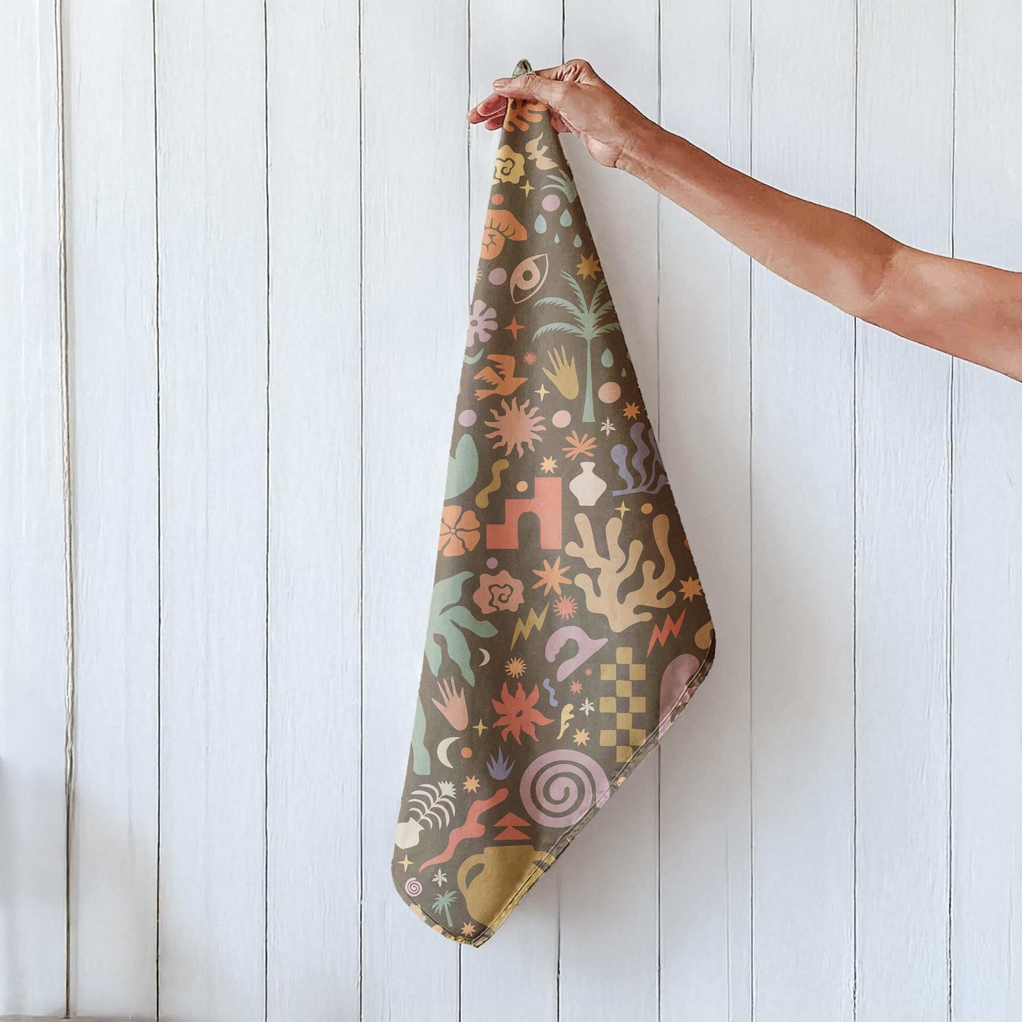 Boho Pattern Tea Towel