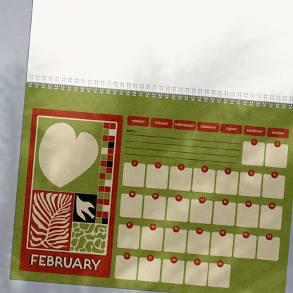 2025 Wire Bound Calendar | Matisse Inspired | A4 Landscape