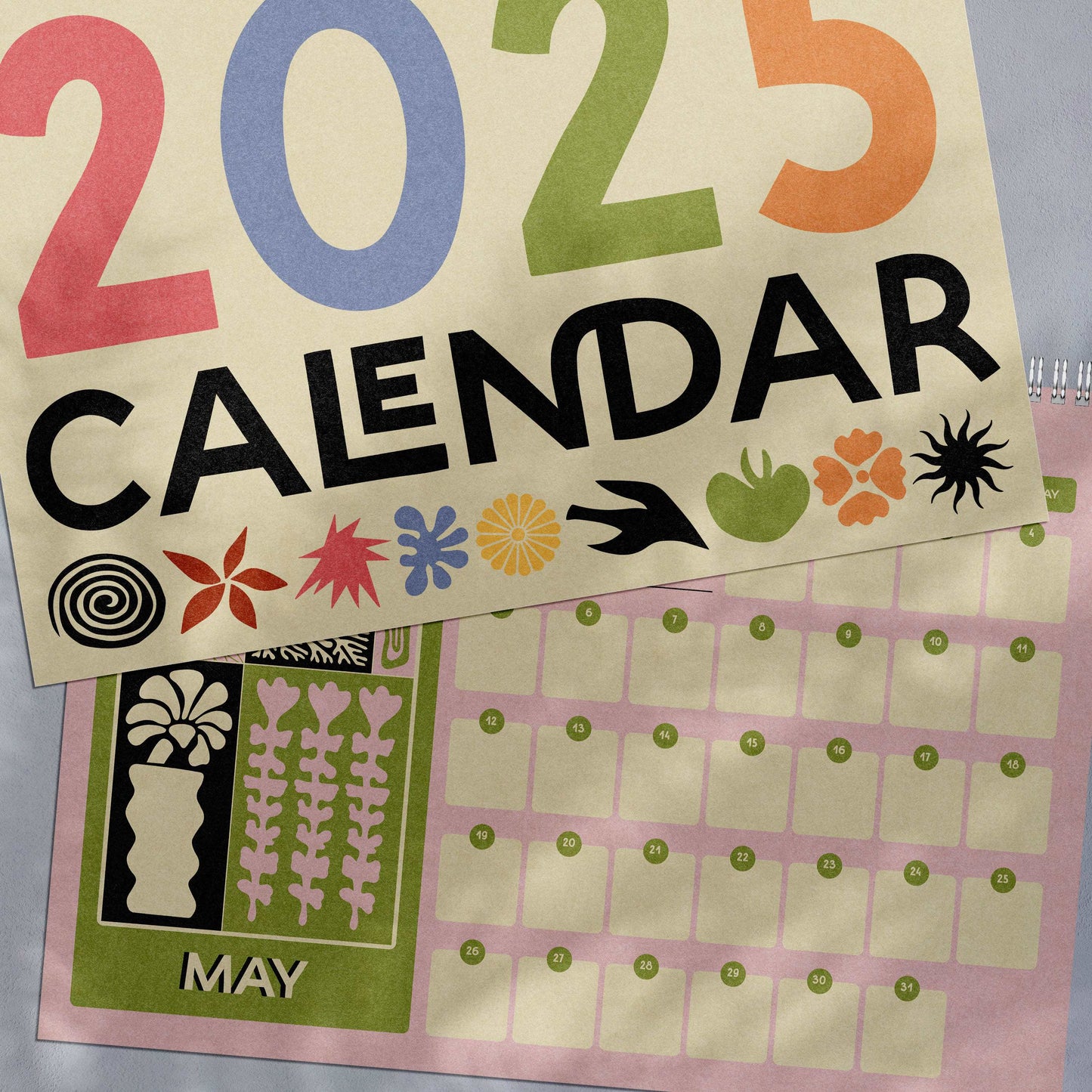 2025 Wire Bound Calendar | Matisse Inspired | A4 Landscape