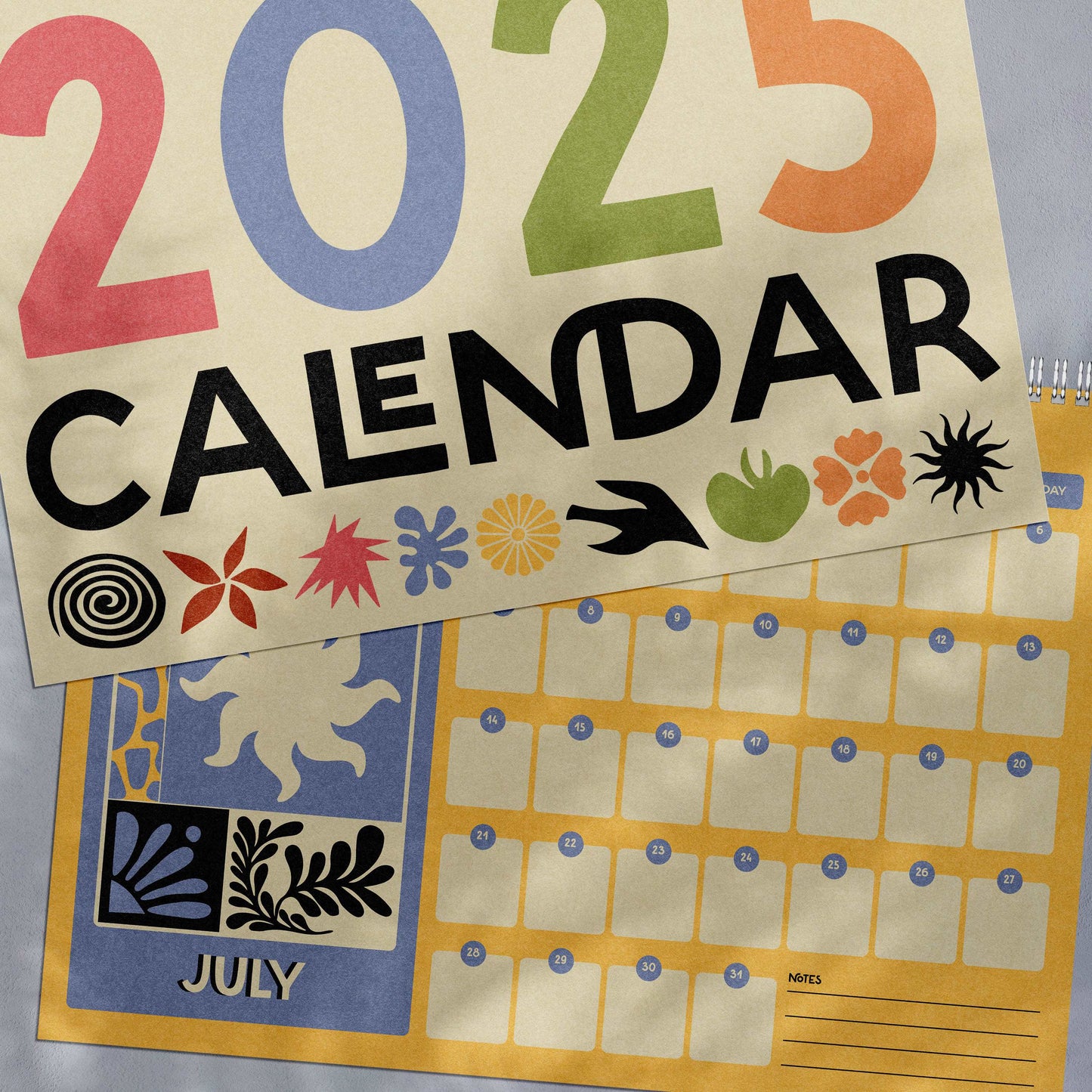 2025 Wire Bound Calendar | Matisse Inspired | A4 Landscape