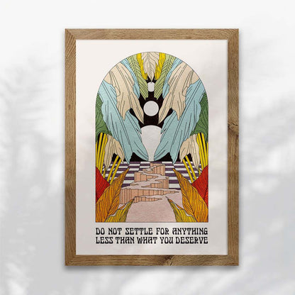 Don't Settle Celestial Art Print