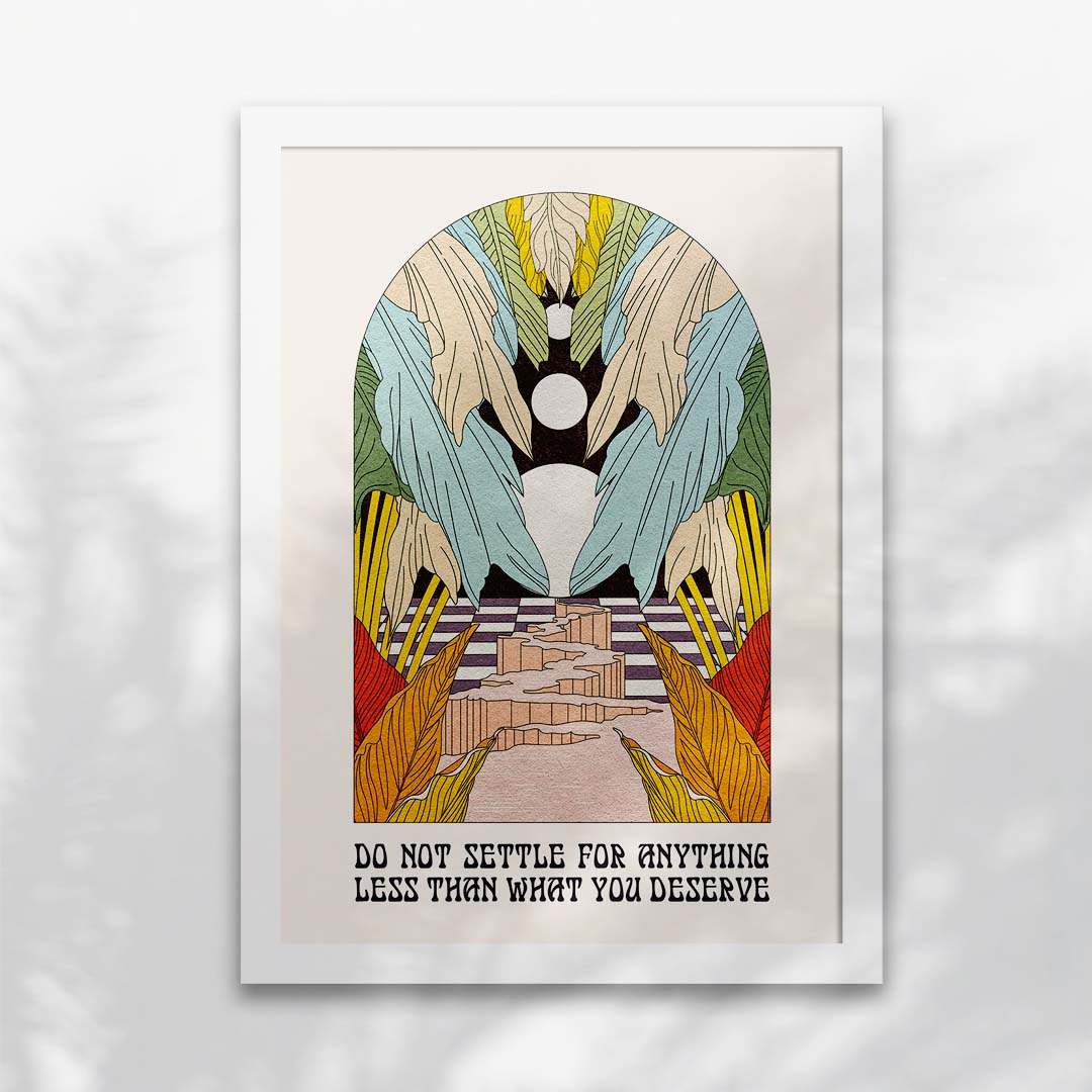 Don't Settle Celestial Art Print