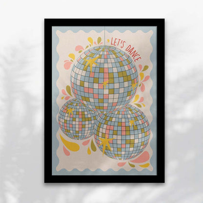 Disco Ball 'Let's Dance' Art Print