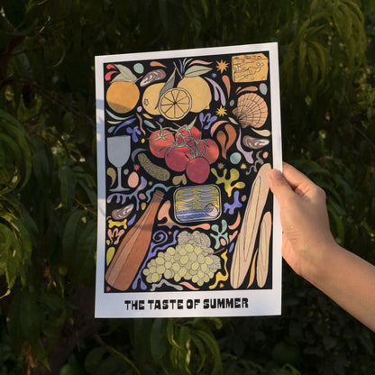 The Taste of Summer - Mediterranean Summer Feast Art Print