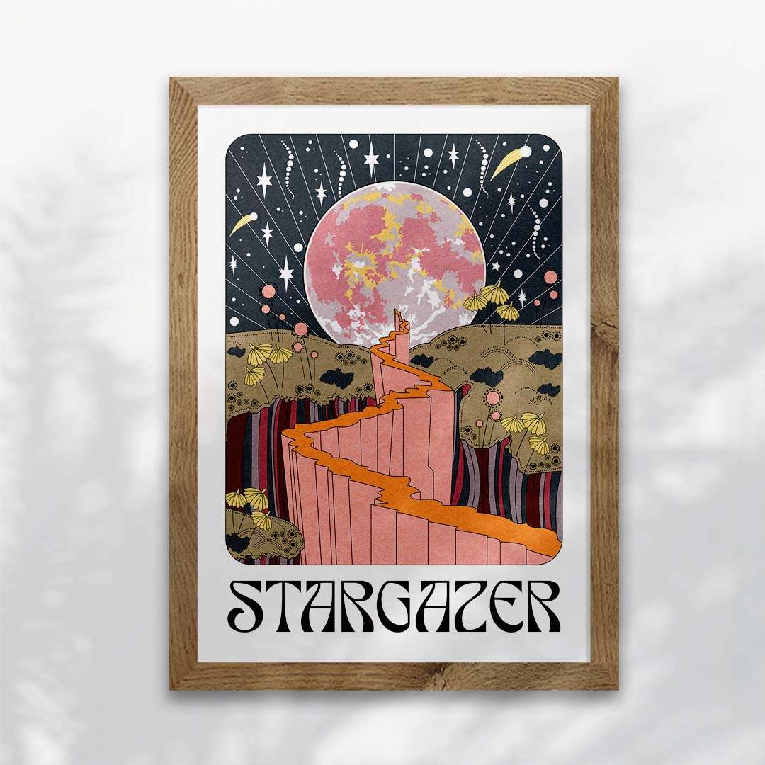 Stargazer art print