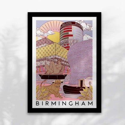 Birmingham Skyline Art Print