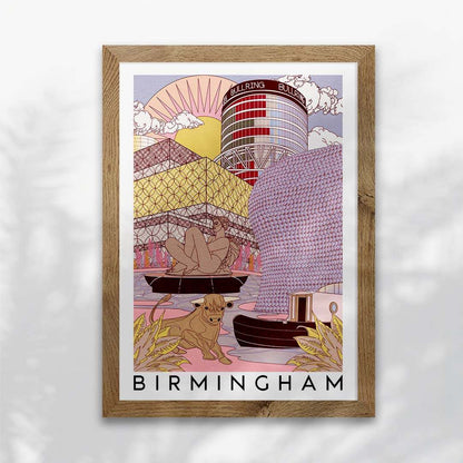 Birmingham Skyline Art Print