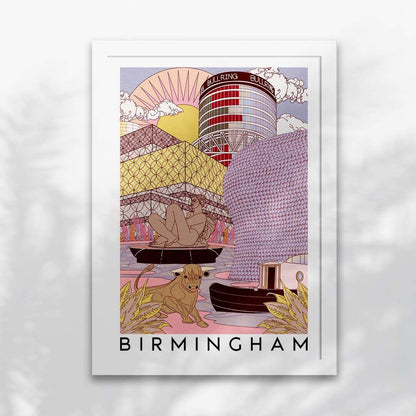 Birmingham Skyline Art Print