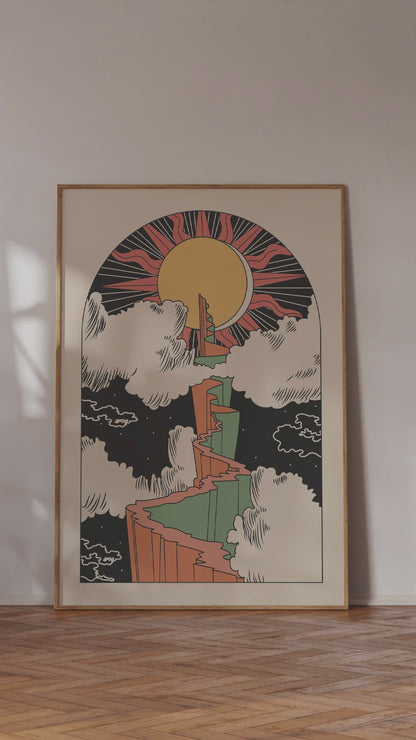 'Path to the Sun' Art Print