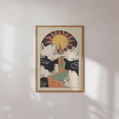 'Path to the Sun' Art Print - OMG KITTY