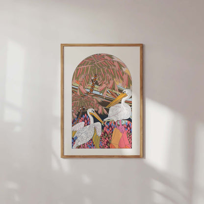 'Pelicans' Art Print - OMG KITTY