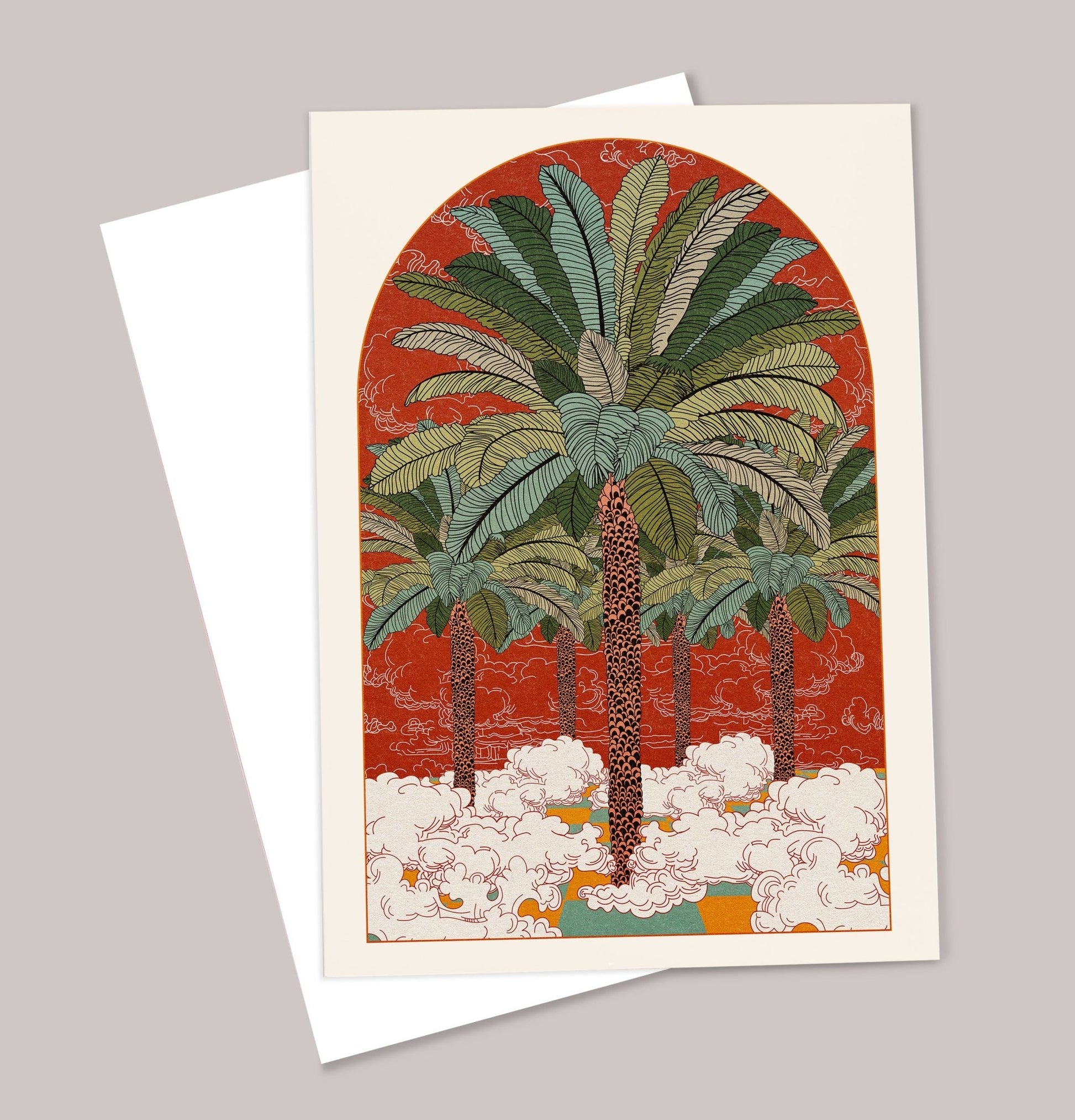 'Remember When' Greetings Card | Palm Tree | Affordable Boho Card UK - OMG KITTY