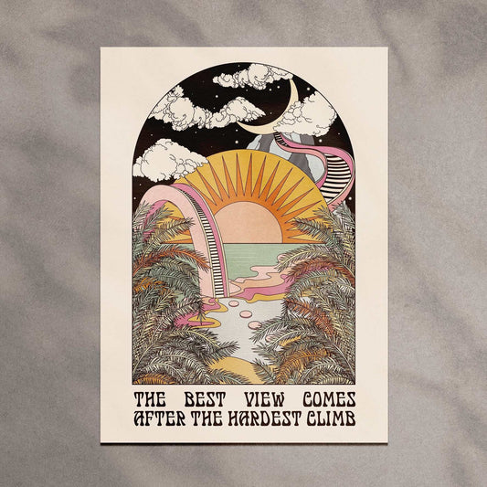 The Best View art print - OMG KITTY