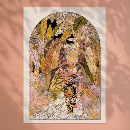 The Tiger Art Print - OMG KITTY