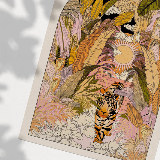 'The Tiger' Art Print - OMG KITTY