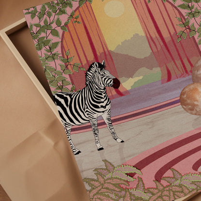 'The Zebra' Art Print - OMG KITTY