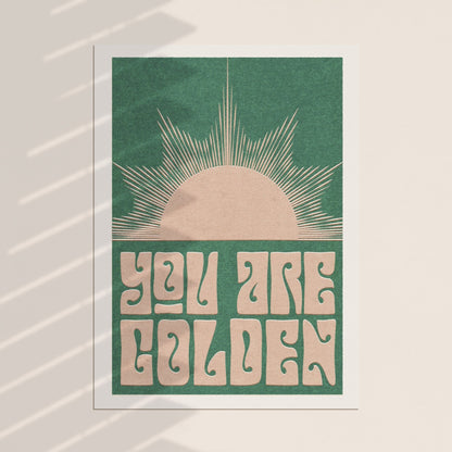 'You Are Golden' Art Print - OMG KITTY